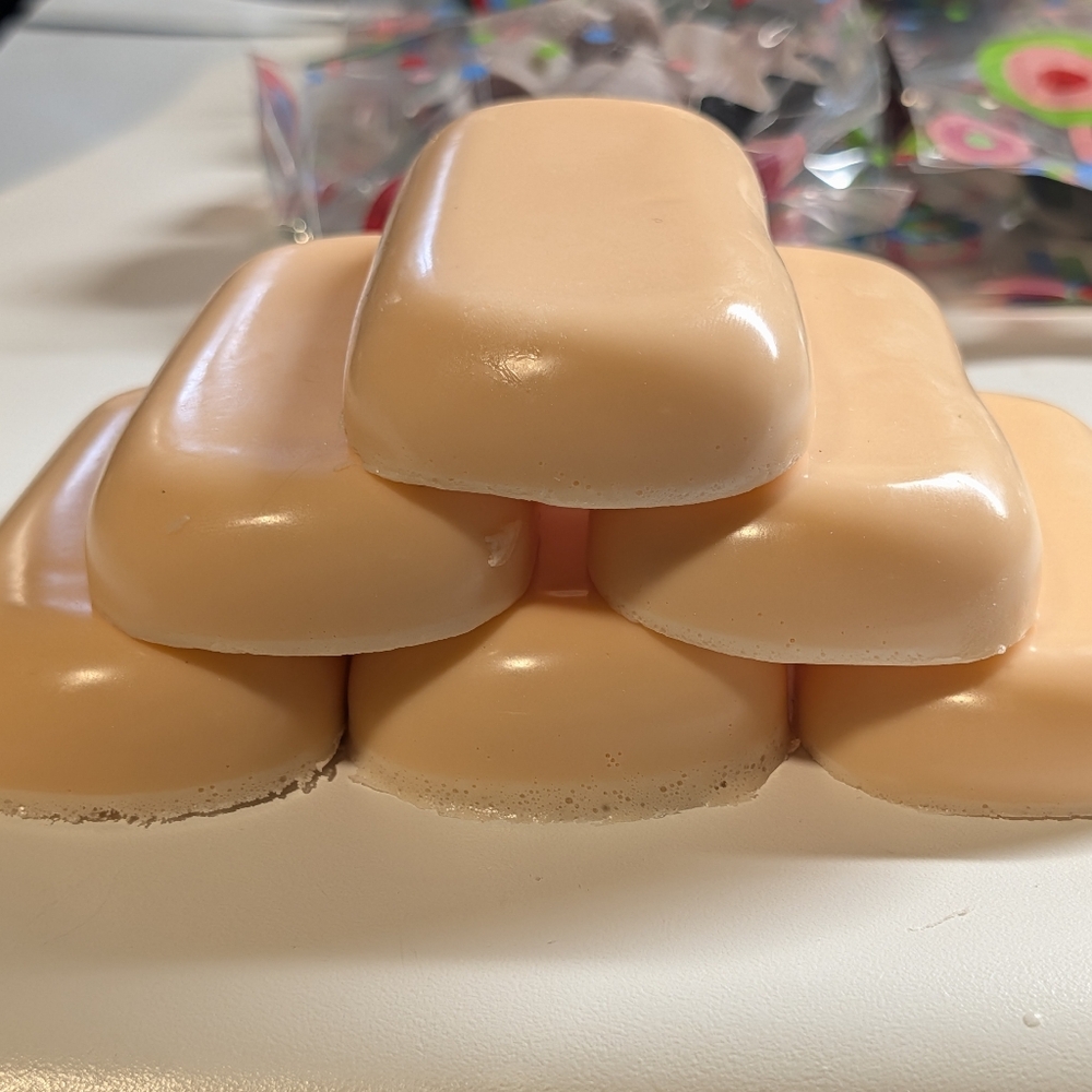 2 Peach Nectar Fragranced All Natural Beef Tallow Soaps